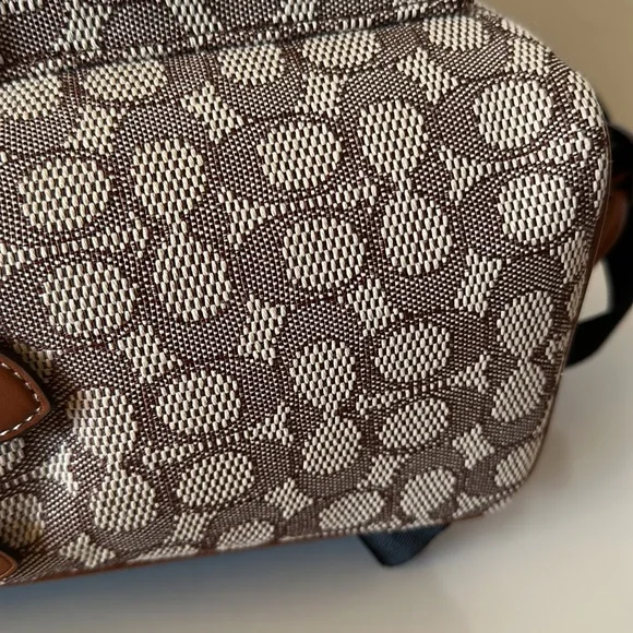 NWT Coach X Tom Wesselmann Charter Backpack Signature Textile Jacquard Purse Bag - Picture 11 of 12